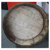 BARREL PLANTER - 7 1/2" H X 24 1/2" DIAMETER BARREL PLANTER - 7 1/2" H X 24 1/2" DIAMETER