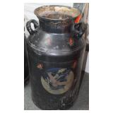 5 GALLON PAINTED MILK CAN - NO LID 5 GALLON PAINTED MILK CAN - NO LID