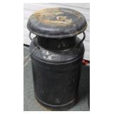 3 GALLON PAINTED MILK CAN - WITH LID