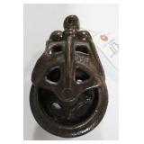 ANTIQUE CAST IRON PULLEY