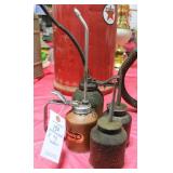 4 VINTAGE OIL CANS 4 VINTAGE OIL CANS