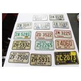 GROUPING: 14 MOTORCYCLE LICENSE PLATES MOST ARE GROUPING: 14 MOTORCYCLE LICENSE PLATES MOST ARE