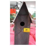 CRAFT MADE BIRD HOUSE WITH 1980 CRAFT MADE BIRD HOUSE WITH 1980