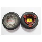 2 ADVERTISING TIRE ASHTRAYS - BF GOODRICH AND 2 ADVERTISING TIRE ASHTRAYS - BF GOODRICH AND