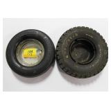 2 ADVERTISING TIRE ASHTRAYS - BF GOODRICH AND 2 ADVERTISING TIRE ASHTRAYS - BF GOODRICH AND