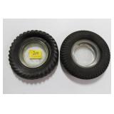 2 ADVERTISING TIRE ASHTRAYS - ATLAS AND 2 ADVERTISING TIRE ASHTRAYS - ATLAS AND