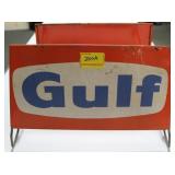 GULF ADVERTISING METAL DISPLAY RACK