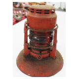 DIETZ RED GLASS LANTERN - MARKED: CITY OF ST. DIETZ RED GLASS LANTERN - MARKED: CITY OF ST.