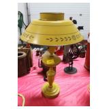 YELLOW METAL TABLE LAMP