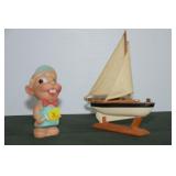 1956 DREAMLAND CREATION RUBBER SQUEAK TOY AND 1956 DREAMLAND CREATION RUBBER SQUEAK TOY AND