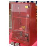 SERVICE STATION DISPLAY CASE WITH ADVERTISING SERVICE STATION DISPLAY CASE WITH ADVERTISING