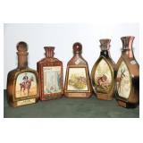 5 COLLECTIBLE JIM BEAM BOTTLES 5 COLLECTIBLE JIM BEAM BOTTLES