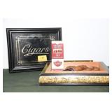 TABLE TOP CIGAR HUMIDOR WITH TOBACCOANA TABLE TOP CIGAR HUMIDOR WITH TOBACCOANA
