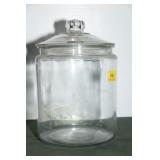 12" GLASS CANDY JAR - NO LABELS OR MARKINGS 12" GLASS CANDY JAR - NO LABELS OR MARKINGS
