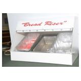 ELECTRIC BREAD RISER WITH LOAF PANS - TIN AND