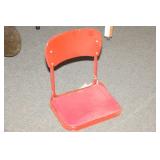VINTAGE METAL STADIUM SEAT VINTAGE METAL STADIUM SEAT