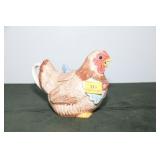 HEN CERAMIC TEA POT AND A CHICKEN HOT PAD