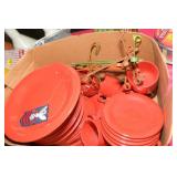 RED CERAMIC DINNERWARE - 34 PCS. MADE IN ITALY