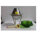 GROUPING: VINTAGE ICE CREAM SCOOP, GREEN BOWL, GROUPING: VINTAGE ICE CREAM SCOOP, GREEN BOWL,