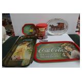 GROUPING: COCA-COLA COLLECTOR TIN TRAYS GROUPING: COCA-COLA COLLECTOR TIN TRAYS