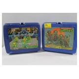 2 THERMOS BRAND PLASTIC LUNCH BOXES WITH THERMOS 2 THERMOS BRAND PLASTIC LUNCH BOXES WITH THERMOS