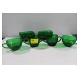 FOREST GREEN - "CHARM" PATTERN - 11 PCS. BOWLS FOREST GREEN - "CHARM" PATTERN - 11 PCS. BOWLS