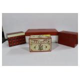 4 TIN RECIPE BOXES 4 TIN RECIPE BOXES