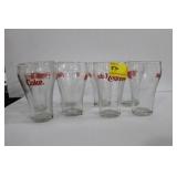 SET OF 8 COCA-COLA GLASSES SET OF 8 COCA-COLA GLASSES