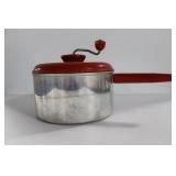 VINTAGE ALUMINUM POP CORN POPPER VINTAGE ALUMINUM POP CORN POPPER