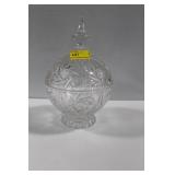 CRYSTAL COVERED CANDY DISH CRYSTAL COVERED CANDY DISH