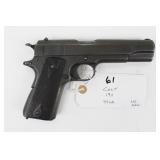 COLT PISTOL NO MAGAZINE - MARKED: UNITED STATES COLT PISTOL NO MAGAZINE - MARKED: UNITED STATES