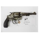 SMITH & WESSON REVOLVER GUN IS WELL WORN, COMES