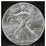 ROLL OF 20 UNC 2012 SILVER EAGLES