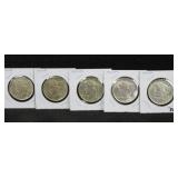 5 - UNC 1922 PEACE DOLLARS