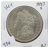 1883-S MORGAN SILVER DOLLAR - KEY DATE 1883-S MORGAN SILVER DOLLAR - KEY DATE