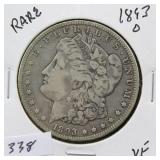 1893-O MORGAN SILVER DOLLAR - RARE 1893-O MORGAN SILVER DOLLAR - RARE