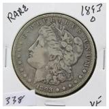 1893-O MORGAN SILVER DOLLAR - RARE