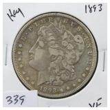 1893 MROGAN SILVER DOLLAR - KEY DATE 1893 MROGAN SILVER DOLLAR - KEY DATE