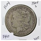 1904-S MORGAN SILVER DOLLAR - KEY DATE