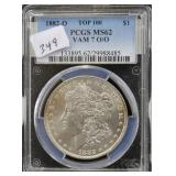 1882-O MORGAN SILVER DOLLAR - PCGS GRADED MS62 1882-O MORGAN SILVER DOLLAR - PCGS GRADED MS62
