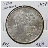 1878 MORGAN SILVER DOLLAR - 7 TAIL FEATHERS - REV 1878 MORGAN SILVER DOLLAR - 7 TAIL FEATHERS - REV