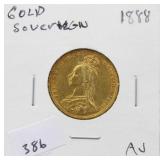 1888 GOLD SOVERIEGN 1888 GOLD SOVERIEGN