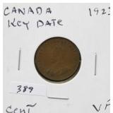 1923 CANADIAN PENNY - KEY DATE 1923 CANADIAN PENNY - KEY DATE