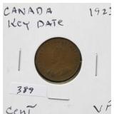 1923 CANADIAN PENNY - KEY DATE