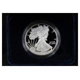 2008 AMERICAN EAGLE SILVER PROOF COIN IN BOX WITH