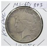 1928-S PEACE DOLLAR - KEY DATE