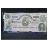 1864 - $100 CONFEDERATE NOTE 1864 - $100 CONFEDERATE NOTE