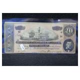 1864 $20 CONFEDERATE NOTE 1864 $20 CONFEDERATE NOTE