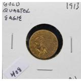 1913 INDIAN HEAD GOLD QUARTER EAGLE