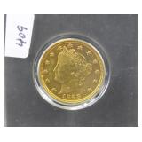 1883 LIBERTY HEAD $5 GOLD COIN